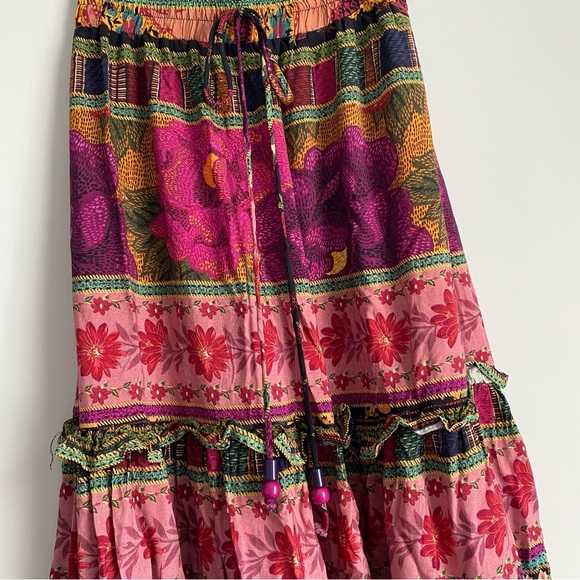 Farm Rio Tiered Midi Skirt - Picture 3 of 6